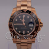 GMT-MASTER II 18K ROSE GOLD OYSTER CERAMIC BEZEL 40MM