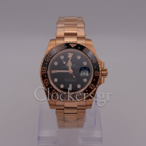 GMT-MASTER II 18K ROSE GOLD OYSTER CERAMIC BEZEL 40MM