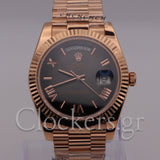 DAY-DATE II 41MM ROSE GOLD BRONZE DIAL RB STICKS MARKERS CLONE