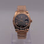 DAY-DATE II 41MM ROSE GOLD BRONZE DIAL RB STICKS MARKERS CLONE