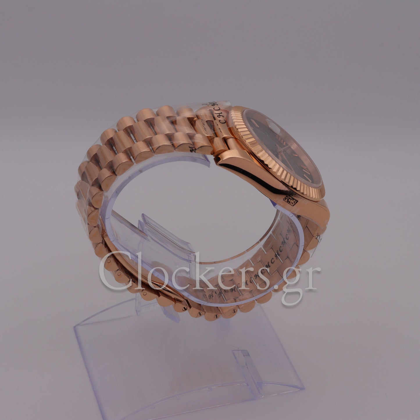 DAY-DATE II 41MM ROSE GOLD BRONZE DIAL RB STICKS MARKERS CLONE