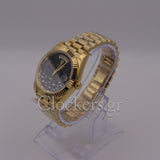 PRESIDENT DAY-DATE 18K WATCH BLACK ONYX DIAL 118208
