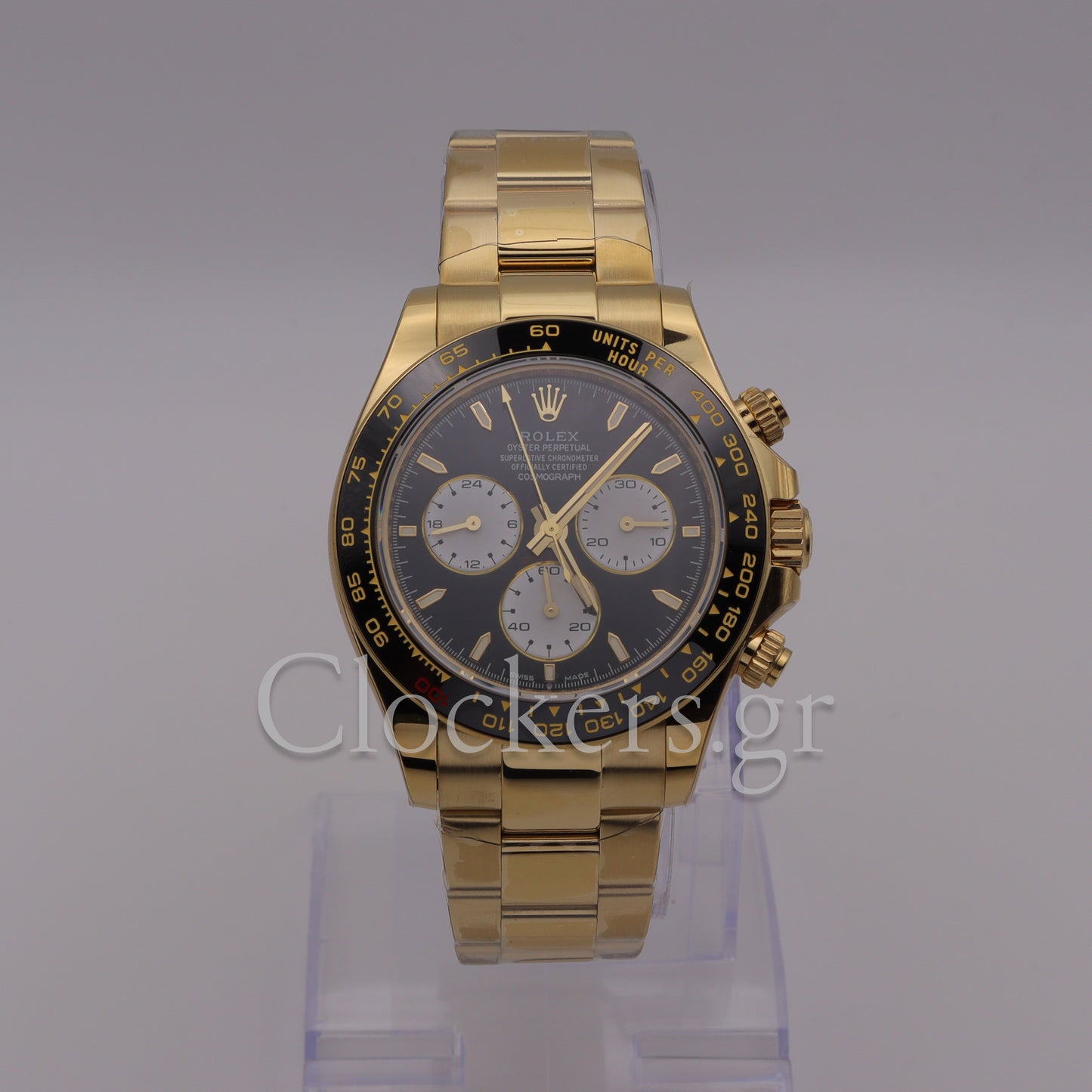 C0SM0GRAPH DAYT0NA GOLD BLACK DIAL 40MM CLONE