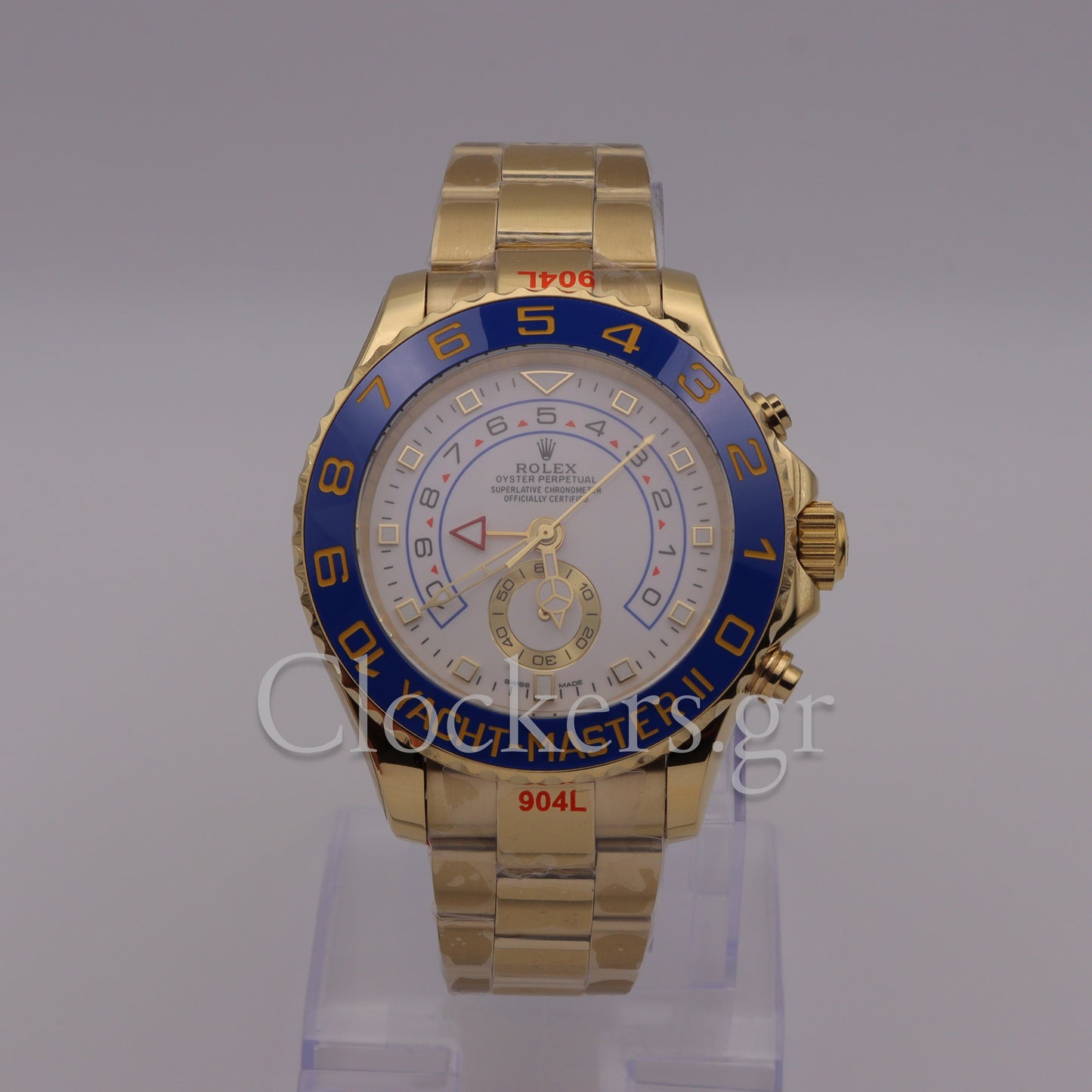 YACHT-MASTER II GOLD BLUE CERAMIC BEZEL 44MM CLONE