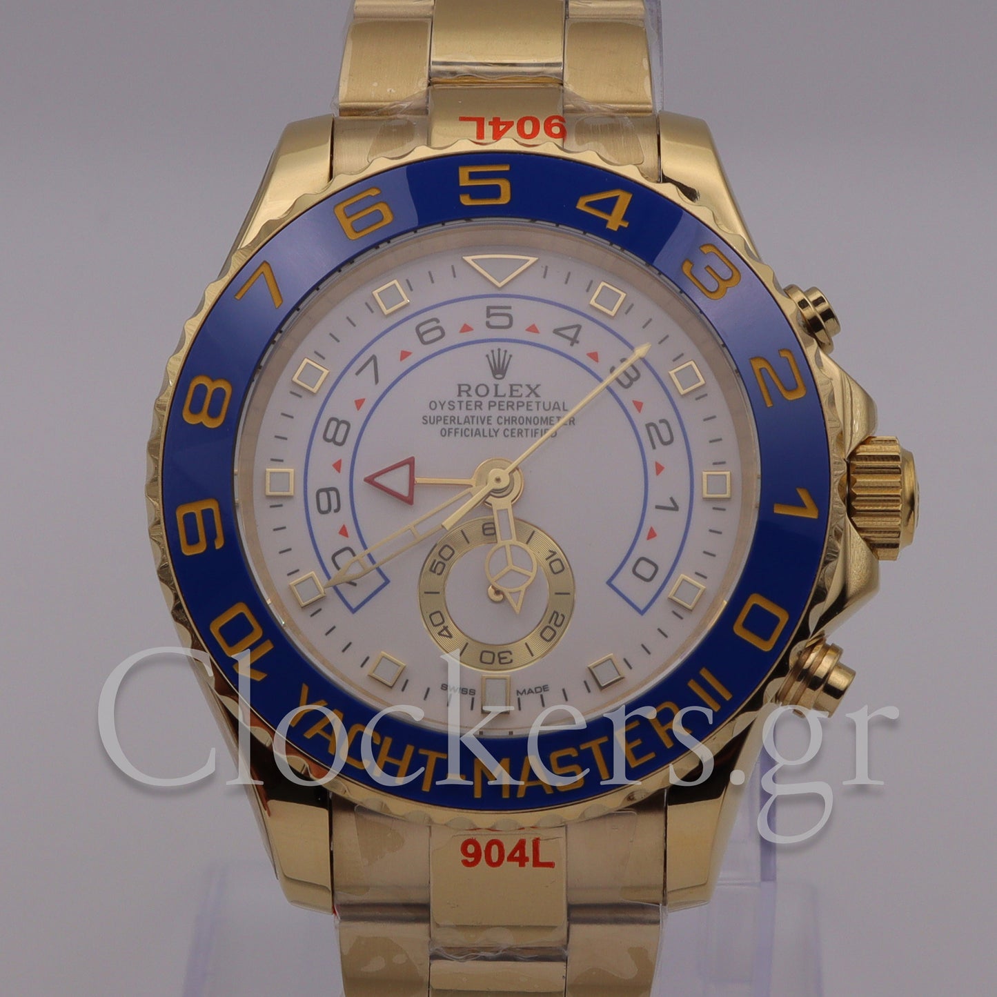 YACHT-MASTER II GOLD BLUE CERAMIC BEZEL 44MM CLONE