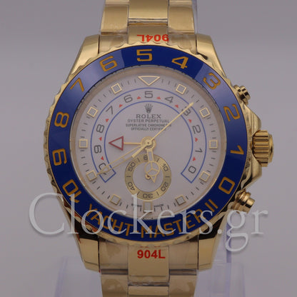 YACHT-MASTER II GOLD BLUE CERAMIC BEZEL 44MM CLONE