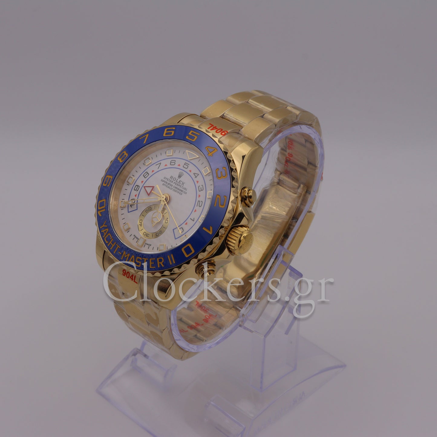 YACHT-MASTER II GOLD BLUE CERAMIC BEZEL 44MM CLONE