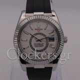 SKY-DWELLER WHITE DIAL AUTOMATIC MEN'S RUBBER