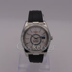 SKY-DWELLER WHITE DIAL AUTOMATIC MEN'S RUBBER