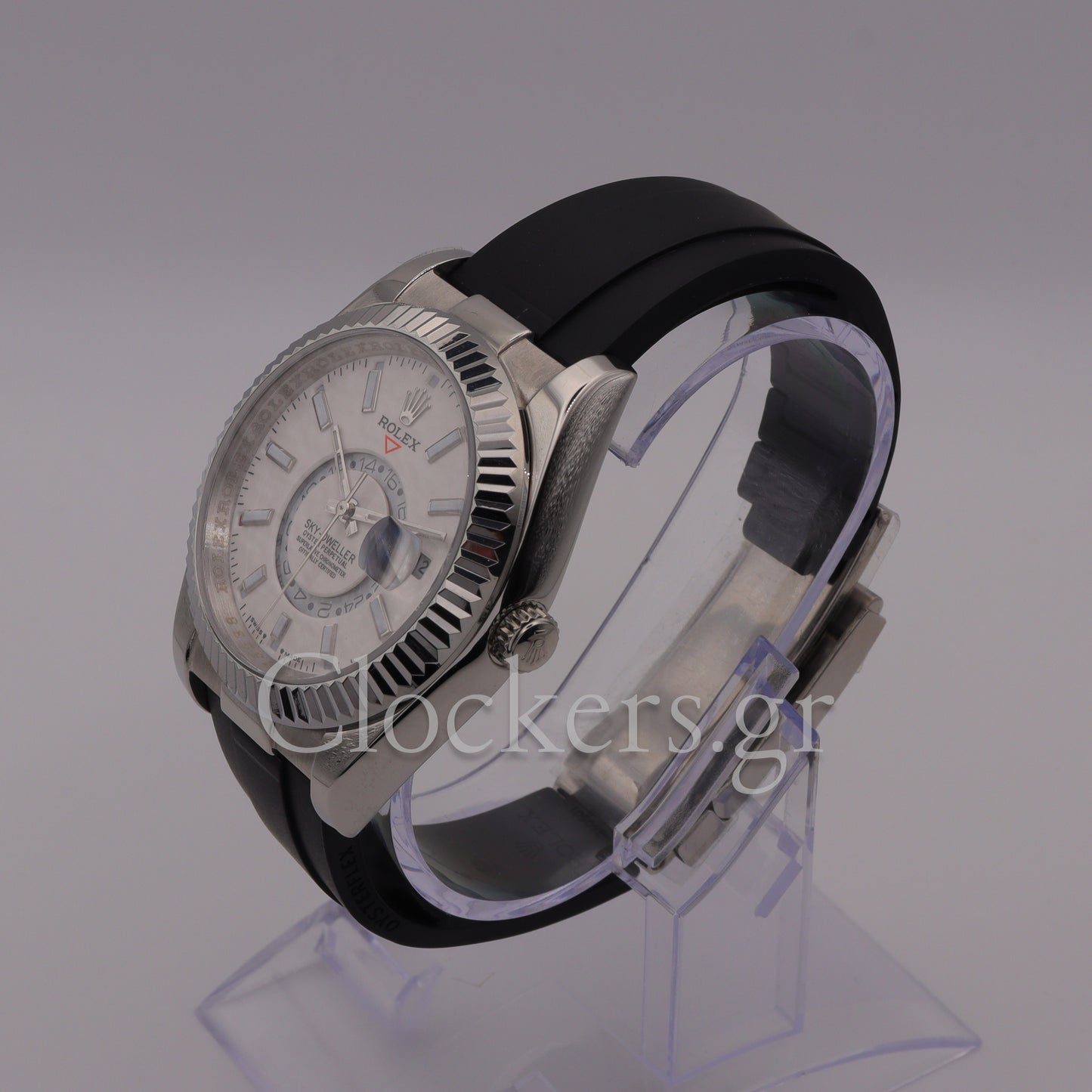 SKY-DWELLER WHITE DIAL AUTOMATIC MEN'S RUBBER