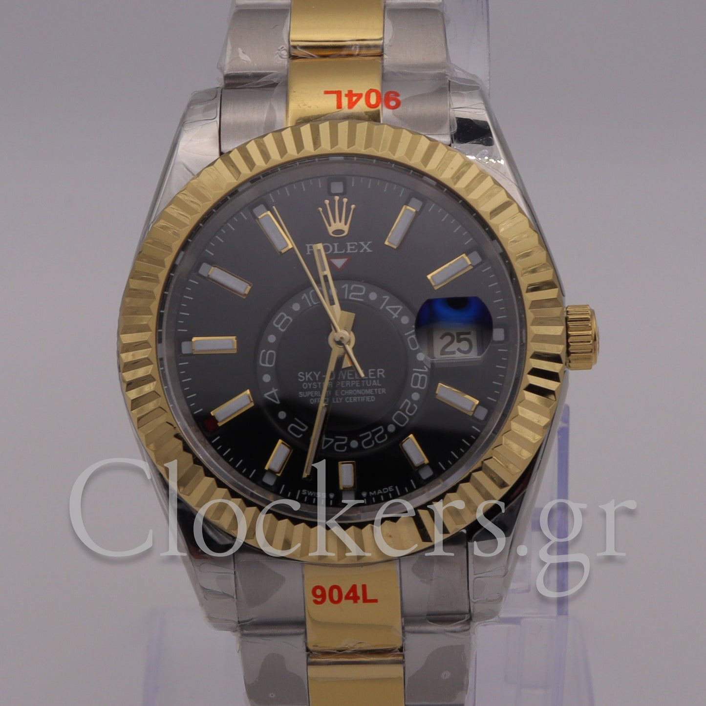 SKY-DWELLER 2-TONE BLACK  DIAL STICK MARKERS