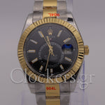 SKY-DWELLER 2-TONE BLACK  DIAL STICK MARKERS