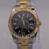 SKY-DWELLER 2-TONE BLACK  DIAL STICK MARKERS