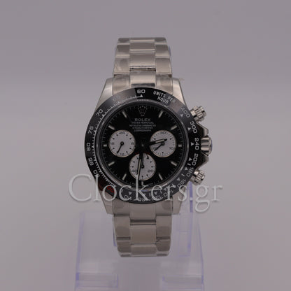 C0SMOGRAPH DAYT0NA SS CERAMIC BLACK DIAL 40MM CLONE