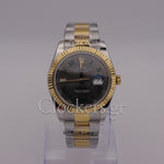 DATEJUST 36 MM 2-TONE  FLUTED GRAY ROMAN