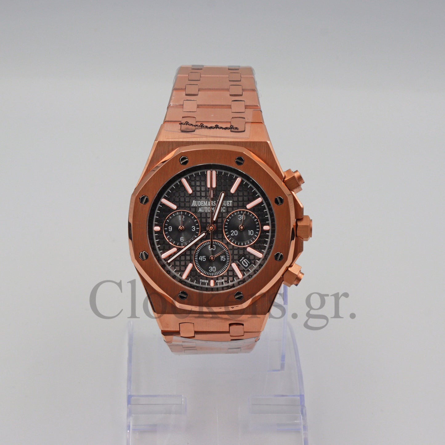 AUDEMARS PIGUET ROYAL OAK CHRONOGRAPH PINK GOLD BLACK DIAL 26239OR.OO.D821CR.