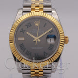 Datejust 41 Wimbledon Dial Two Tone Jubilee 126333  Full Set Fluted Bezel 2025