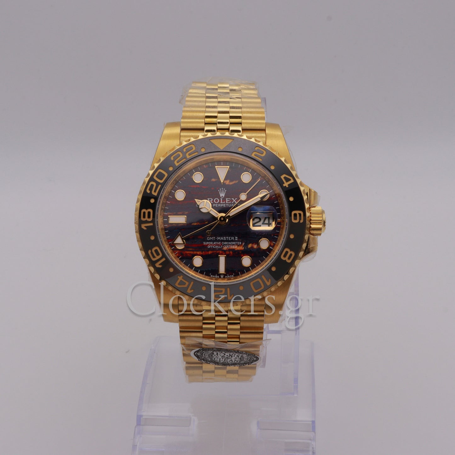 Rolex GMT-Master II New 2025 GMT-Master II 126718GRNR Yellow Gold Tiger Iron Dial Jubilee