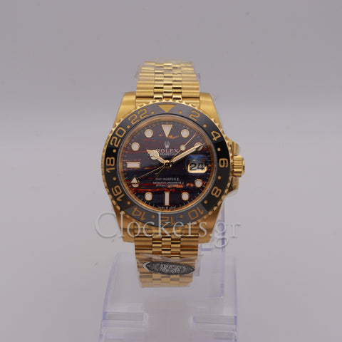 Rolex GMT-Master II New 2025 GMT-Master II 126718GRNR Yellow Gold Tiger Iron Dial Jubilee