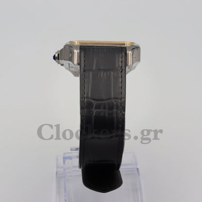 SANT0S DE CARTIER  AUTOMATIC, YELLOW GOLD AND STEEL, TWO