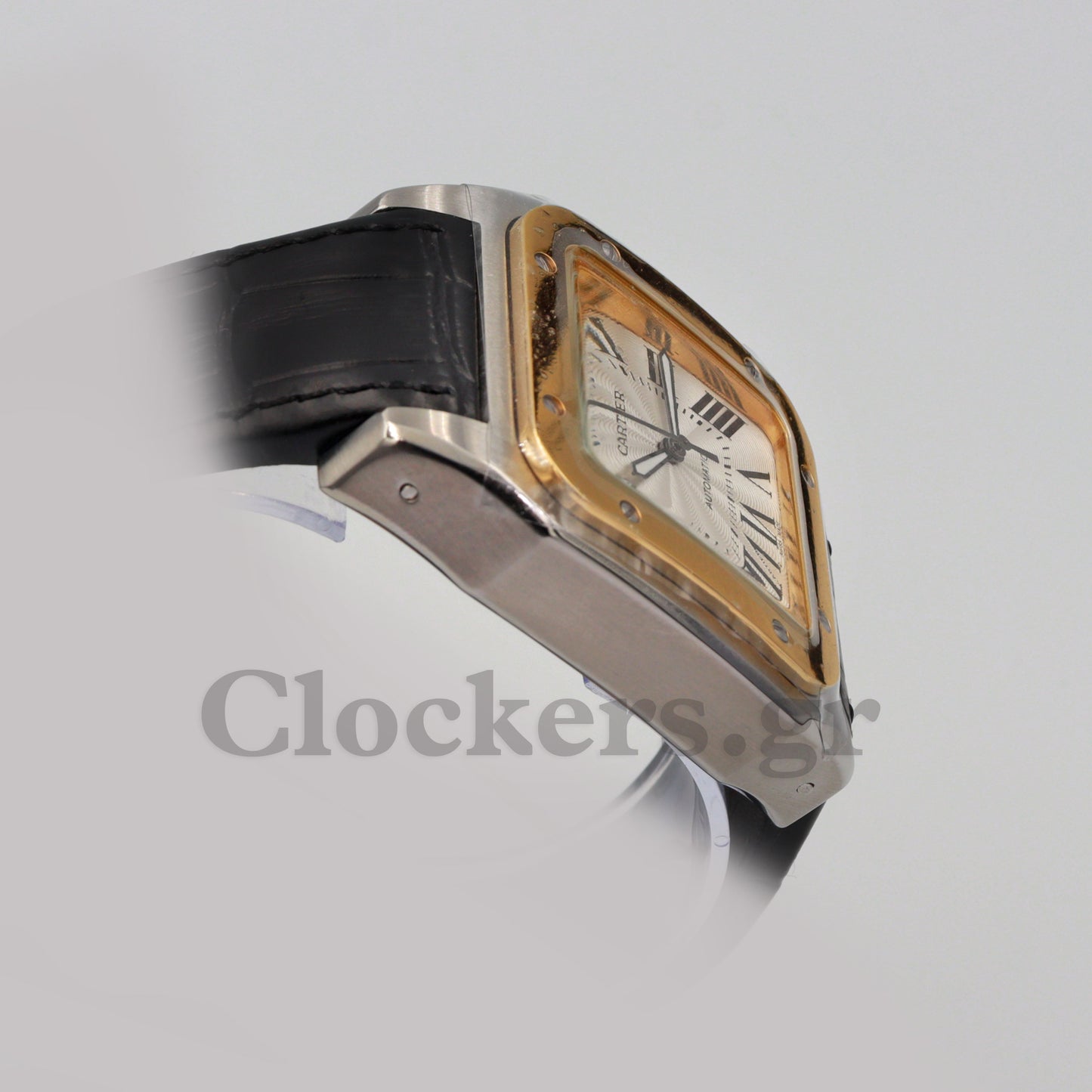 SANT0S DE CARTIER  AUTOMATIC, YELLOW GOLD AND STEEL, TWO