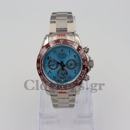 C0SMOGRAPH DAYT0NA SS CERAMIC  ROMAN BLUE DIAL 40MM