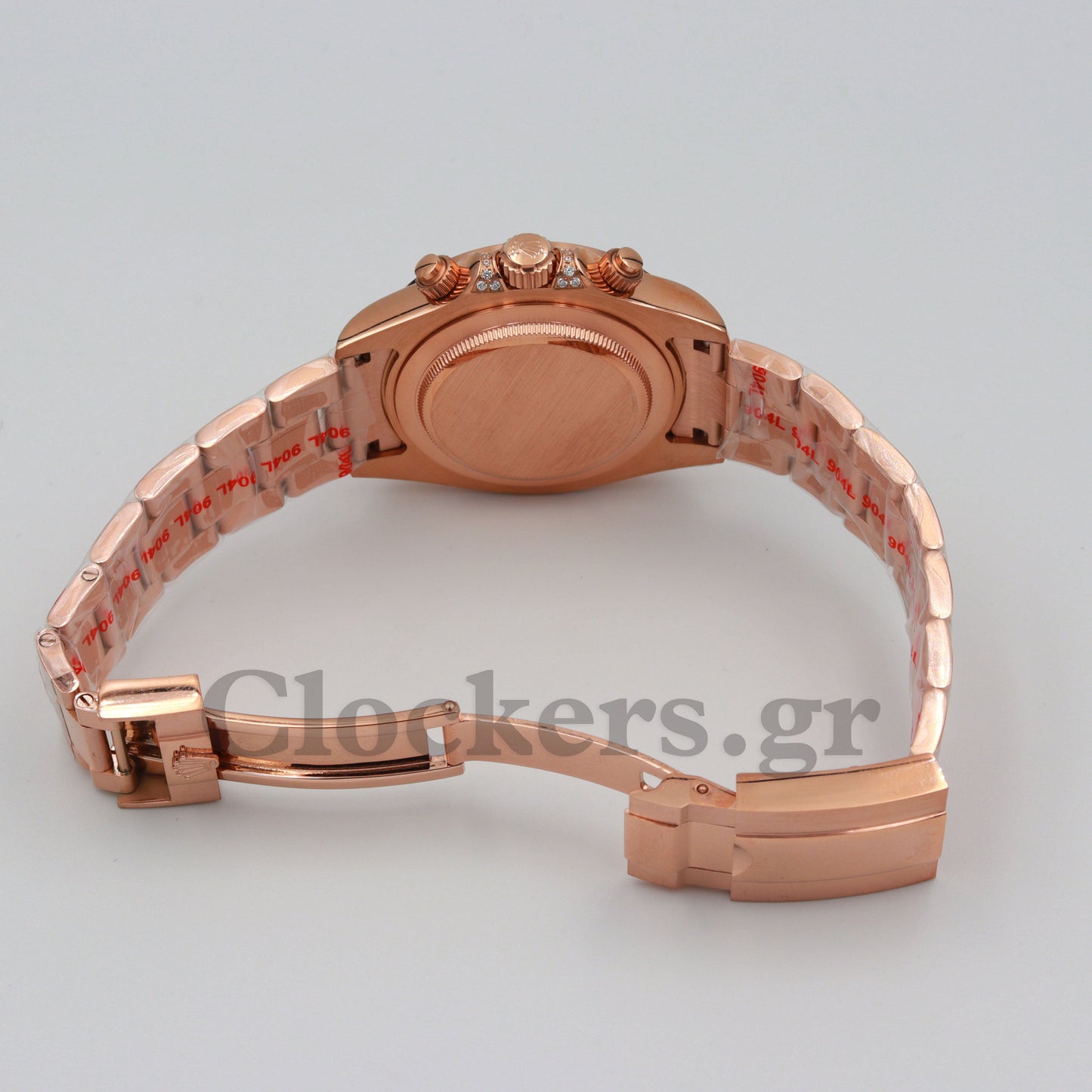 DAYT0NA COSM0GRAPH BLACK DIAL ROSE GOLD RAINBOW 40MM