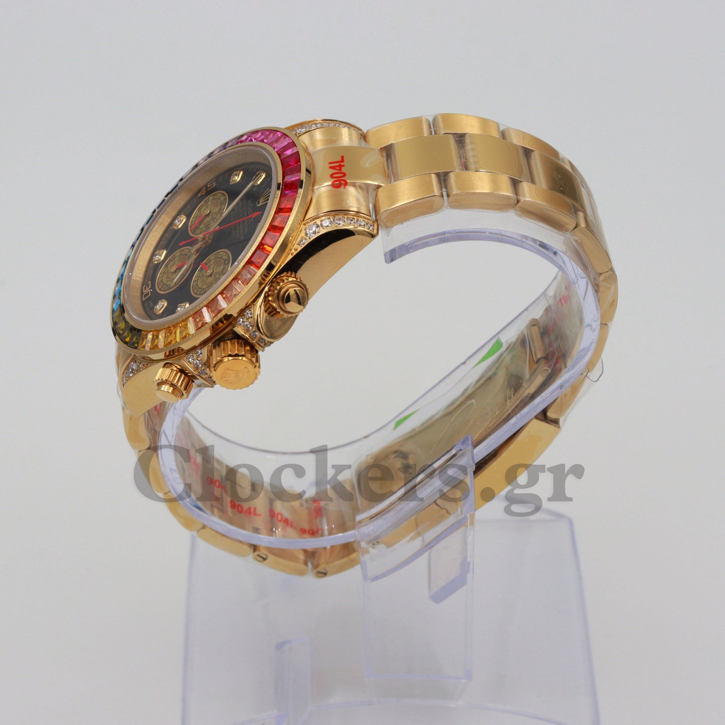 C0SMOGRAPH DAYT0NA BLACK DIAL  GOLD RAINBOW 40MM