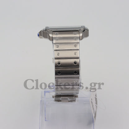 CARTIER SANTOS DE CARTIER LARGE STEEL & ADLC GREY DIAL MEN'S AUTOMATIC