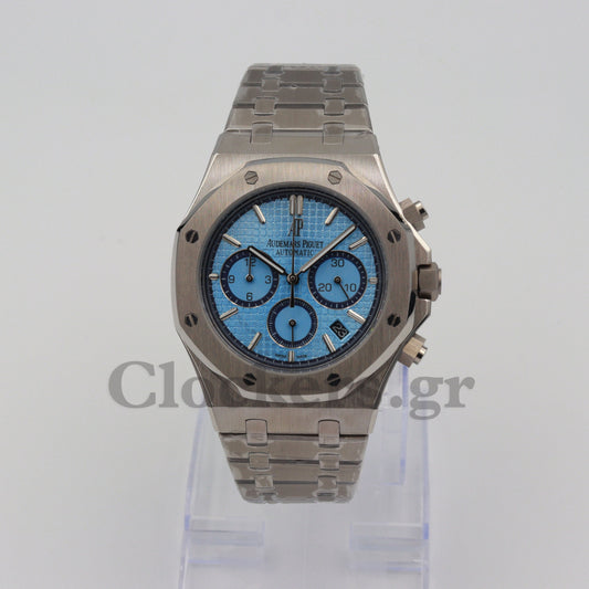 AUDEMARS PIGUET ROYAL OAK CHRONOGRAPH WHITE GOLD ICE BLUE