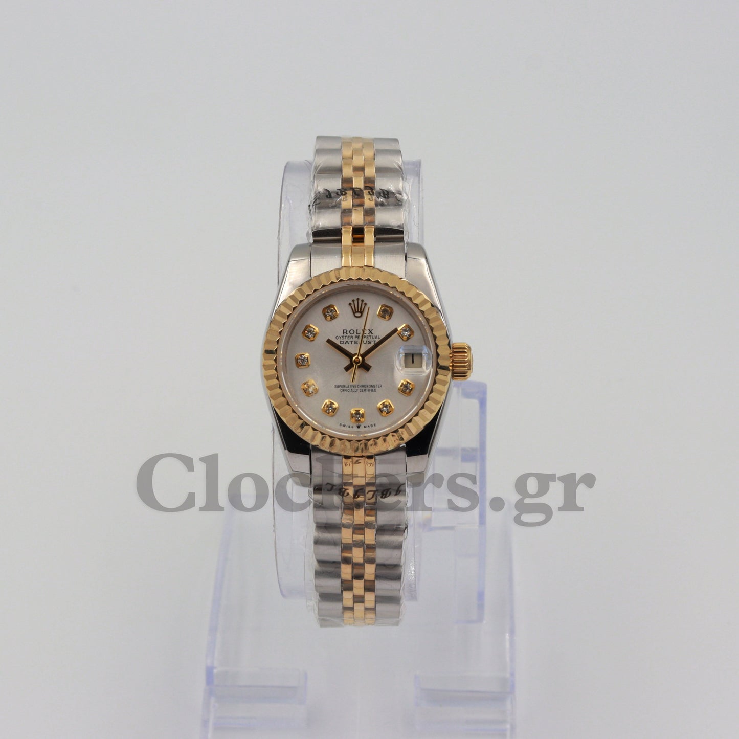 LADY DATEJUST CHAMPAGNE 28MM DIAL STEEL AND 18K YELLOW GOLD OYSTER2-TONE WATCH