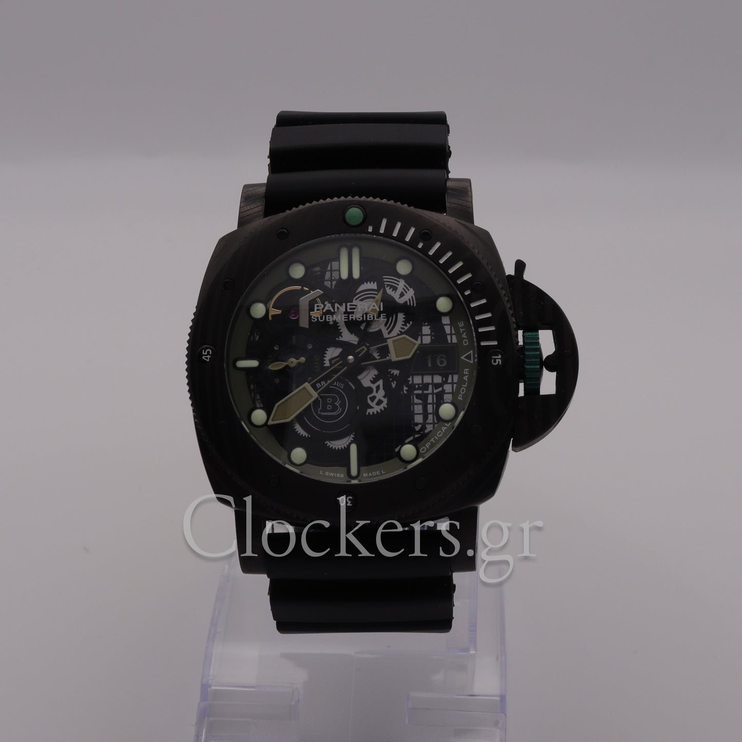 Panerai Submersible S Brabus Carbotech Black and Green Dial PAM01283