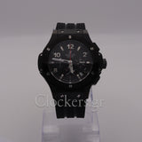 HUBLOT BIG BANG BLACK DIAL BLACK CASE BLACK RUBBER BRACELET