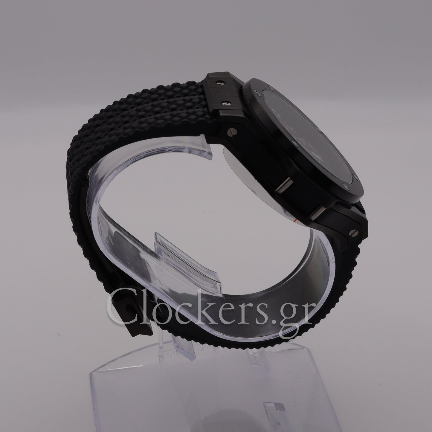 HUBLOT BIG BANG BLACK DIAL BLACK CASE BLACK RUBBER BRACELET