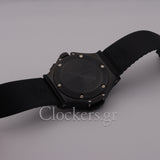 HUBLOT BIG BANG BLACK DIAL BLACK CASE BLACK RUBBER BRACELET