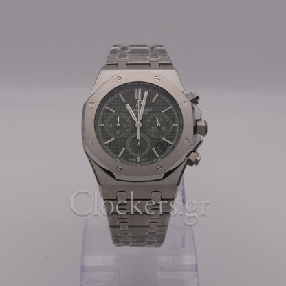 AUDEMARS PIGUET ROYAL OAK CHRONOGRAPH 41MM STEEL BLACK GREEN 26331ST