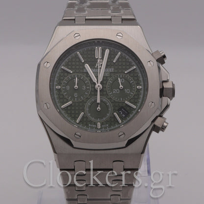 AUDEMARS PIGUET ROYAL OAK CHRONOGRAPH 41MM STEEL BLACK GREEN 26331ST