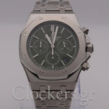 AUDEMARS PIGUET ROYAL OAK CHRONOGRAPH 41MM STEEL BLACK GREEN 26331ST