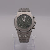 AUDEMARS PIGUET ROYAL OAK CHRONOGRAPH 41MM STEEL BLACK GREEN 26331ST
