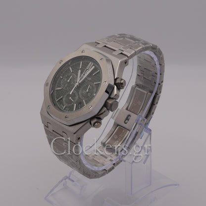AUDEMARS PIGUET ROYAL OAK CHRONOGRAPH 41MM STEEL BLACK GREEN 26331ST