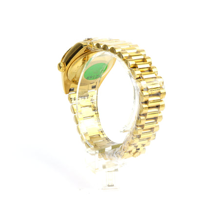 DATEJUST 31MM 18K GOLD PRESIDENT BRACELET GOLD DIAL CLONE