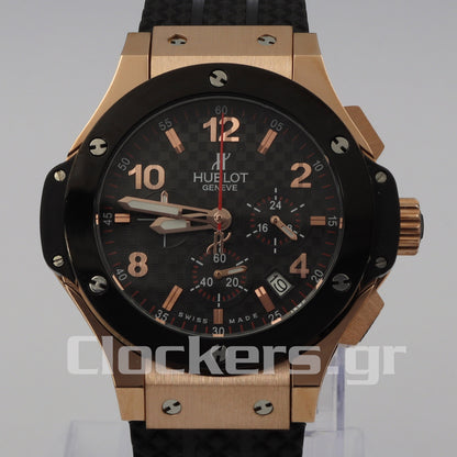 HUBLOT BIG BANG REF. 301.M, 18K ROSE GOLD, TITANIUM & CERAMIC AUTOMATIC CHRONOGRAPH