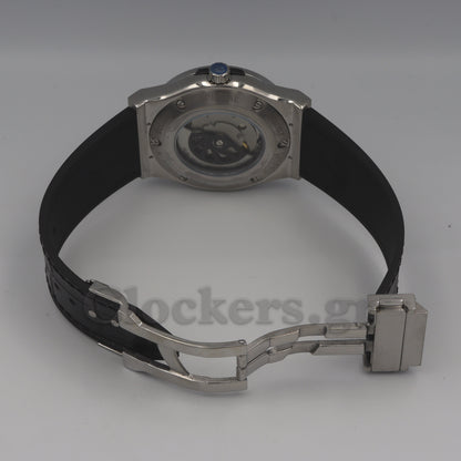 HUBLOT CLASSIC FUSION KING  WATCH - 42 MM - BLACK DIAL - SS BLACK RUBBER  STRAP