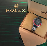 GMT-MASTER II SS RED/BLACK COCACOLA CERAMIC BLACK DIAL JUBILEE BRACELET 40MM QUALITY 2A