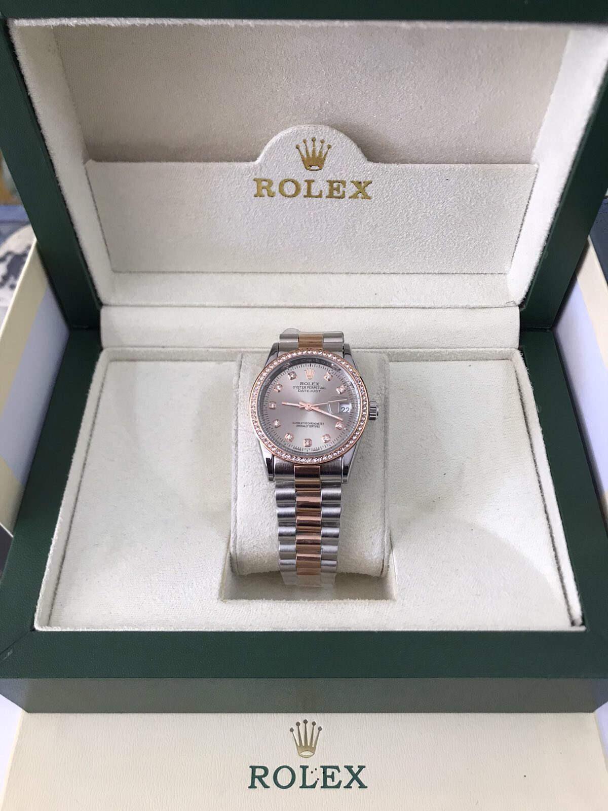 DATEJUST 36MM 2-TONE GOLD JUBILEE GRAY DIAL DIAMONDS MARKERS QUALITY 2A