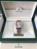 DATEJUST 36MM 2-TONE GOLD PINK JUBILEE DARK GRAY DIAL DIAMONDS MARKERS QUALITY 2A