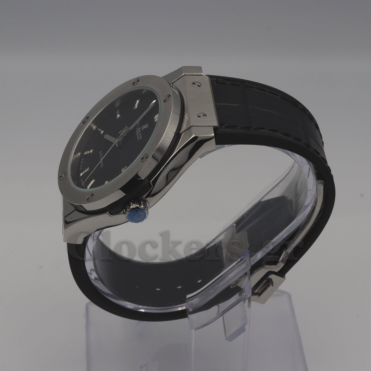 HUBLOT CLASSIC FUSION KING  WATCH - 42 MM - BLACK DIAL - SS BLACK RUBBER  STRAP