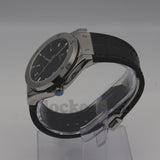 HUBLOT CLASSIC FUSION KING  WATCH - 42 MM - BLACK DIAL - SS BLACK RUBBER  STRAP