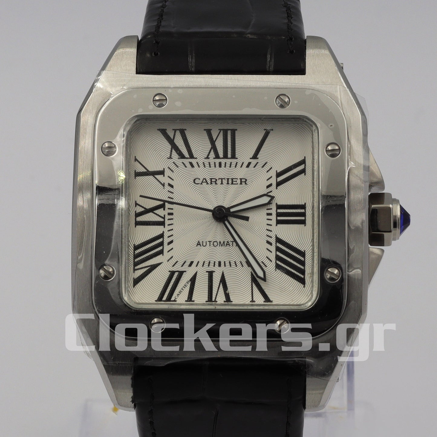 SANTOS 100 STEEL AUTOMATIC LARGE MEN'S WATCH